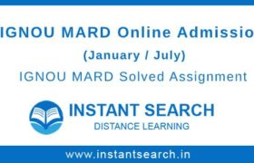 IGNOU MARD Online Admission