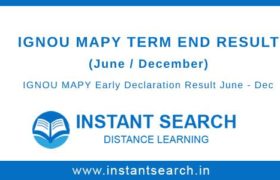 IGNOU MAPY Result