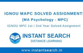 Ignou MAPC Solved Assignments