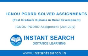 Ignou PGDRD Solved Assignment