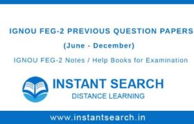 IGNOU FEG-2 Question Papers