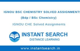 IGNOU CHE Solved Assignment