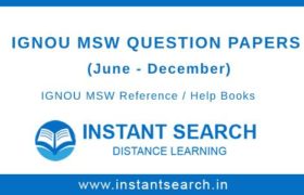 IGNOU MSW Question Papers