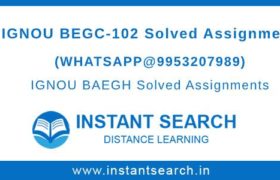 IGNOU BEGC102 Solved Assignment
