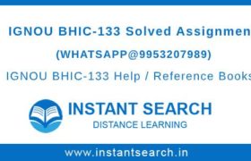 IGNOU BHIC133 Solved Assignment