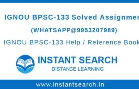 IGNOU BPSC133 Solved Assignment