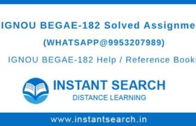 IGNOU BEGAE182 Assignments