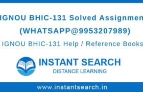 BHIC131 Solved Assignment